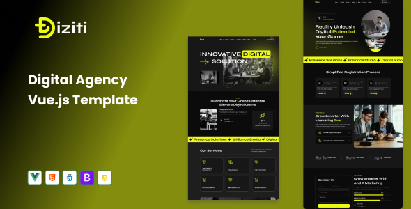 Diziti - Digital Agency Vuejs Template