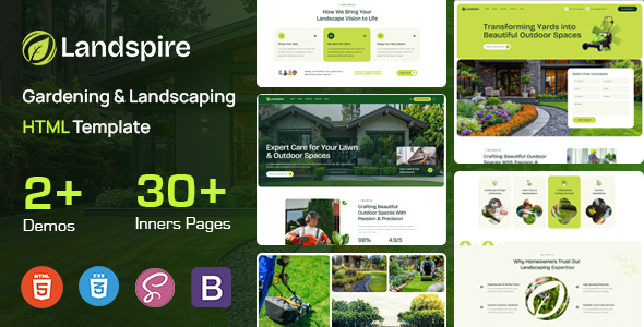 Landspire - Gardening and Landscaping HTML