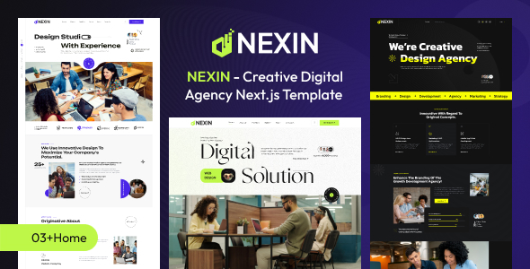 Nexin – Creative Digital Agency & Portfolio Next.js Template