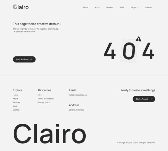 Clairo - Creative Agency Elementor Template Kit