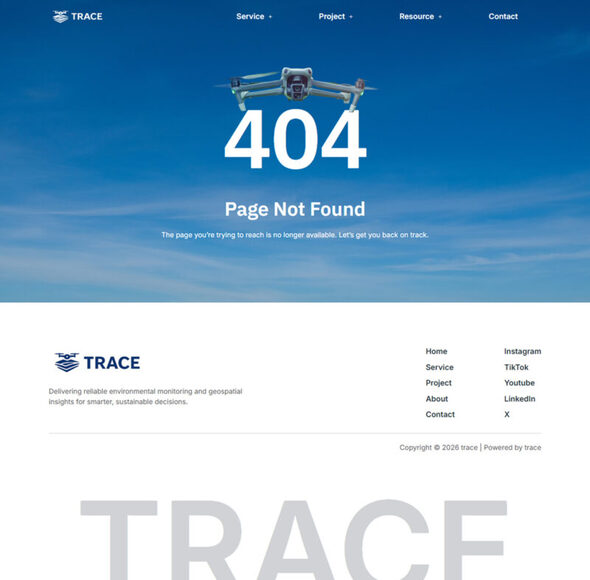 Trace – Environmental Change Documentation Drone Elementor Kit