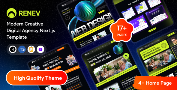 Renev - Modern Creative Digital Agency Next.js Template