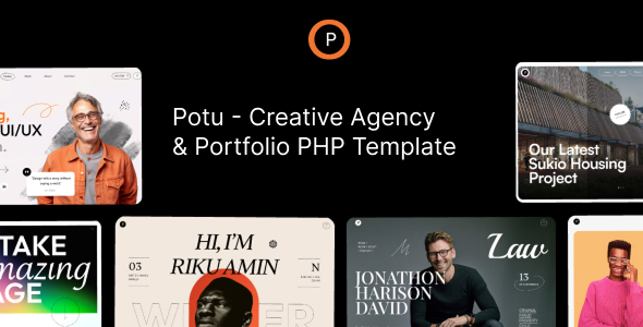 Potu - Creative Agency & Portfolio PHP Template