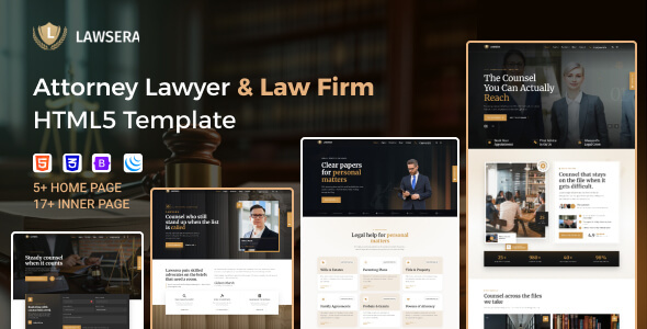 Lawsera – Attorney Lawyer & Law Firm HTML5 Template