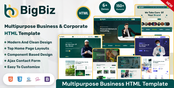BigBiz - Multipurpose Business HTML Template