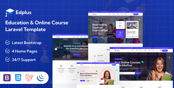 Edplus - Education & Online Course Laravel Template