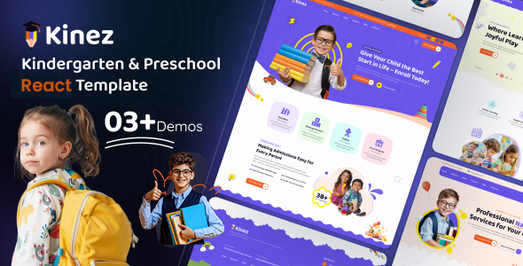Kinez – Kindergarten & Preschool React JS Template
