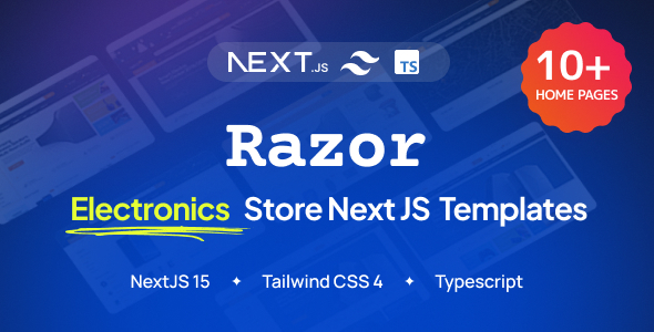 Razor - Electronics Store Nextjs Template