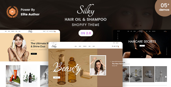 Silky - Hair Oil & Shampoo store Shopify 2.0 Theme