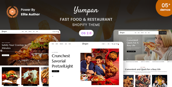 Yumpan - Fast Food & Restaurant Responsive Shopify 2.0 Theme