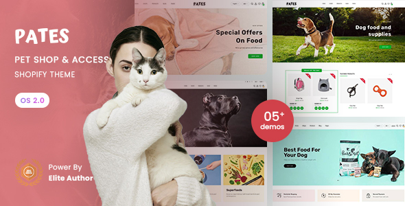 Pates - Pet Shop & Pet Accessories Shopify 2.0 Theme