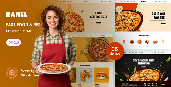 Ranel - Fast Food & Restaurant Shopify 2.0 Theme