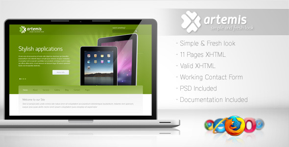 Artemis - Simple and Fresh Template