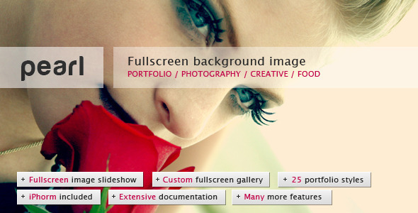Pearl - Light Full Screen Background Template