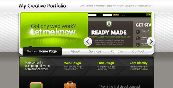 Creative Portfolio for Freelancers or Studios