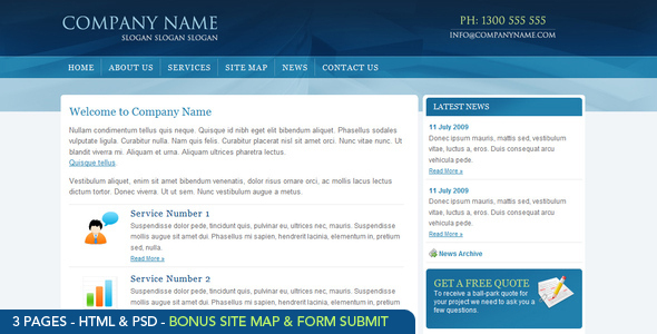 Blue Business -  HTML