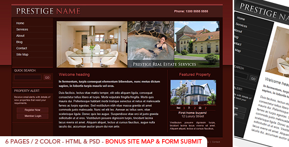 Prestige  Realestate - HTML