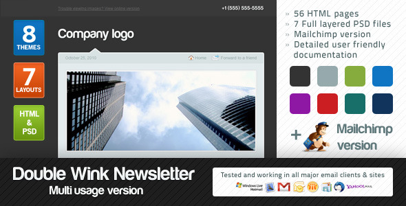 Double Wink Newsletter Multi-usage Version