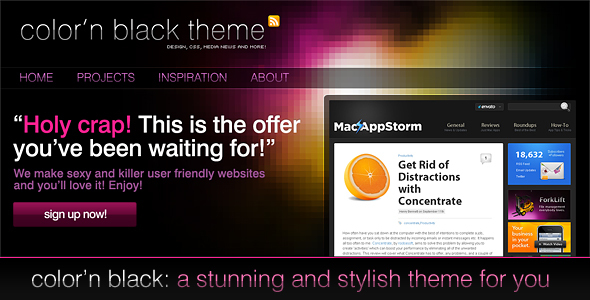 Color'n Black theme