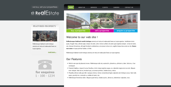 Real Estate - Clean Elegant Template