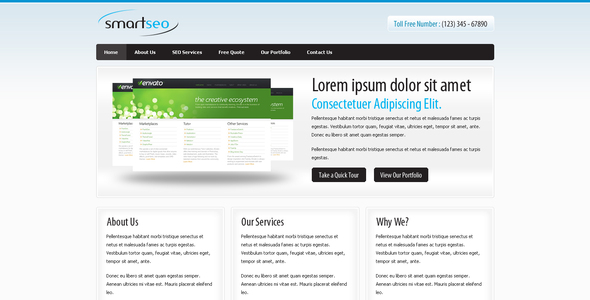 Smart Seo - A Simple Clean Elegant Corporate Theme