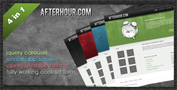 Professional Portfolio Template - Afterhour