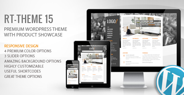 Product preview supplied for RT-Theme 15 Premium Wordpress Theme