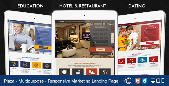 Plaza - Education - Hotel - Dating Landing