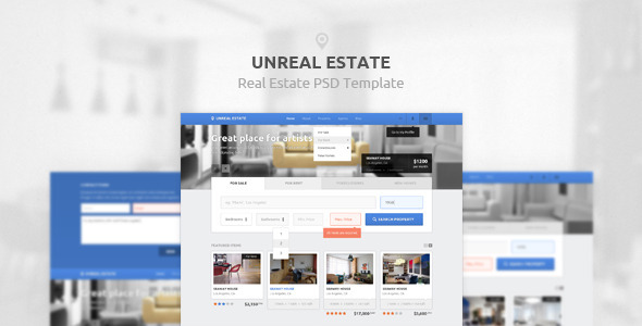 Unreal Estate - PSD Template
