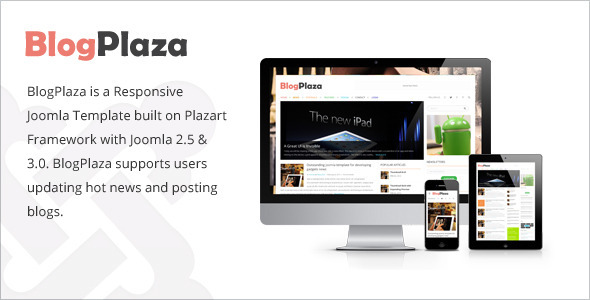 BlogPlaza - Responsive Joomla Template