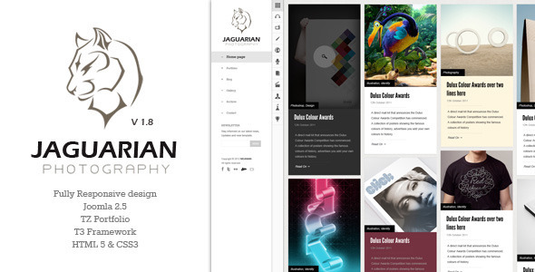 Jaguarian - Responsive Joomla Template