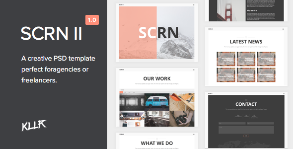 Preview image for SCRN II - Creative PSD Template