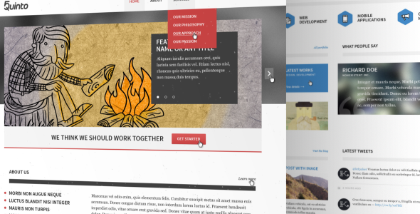 Preview image for Quinto PSD Template