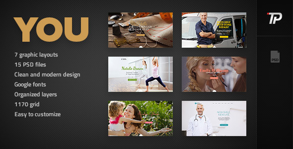 You - Personal PSD Template product preview