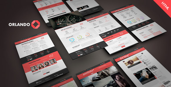Orlando - Creative Infographics HTML Template