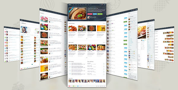 Gustos - The complete UI for a "recipe website"