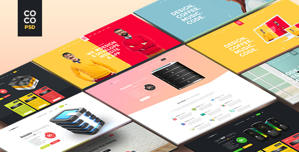Coco | Creative Hosting Mobile App Personal PSD