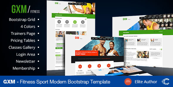 GXM - Gym/Fitness Club PSD Theme