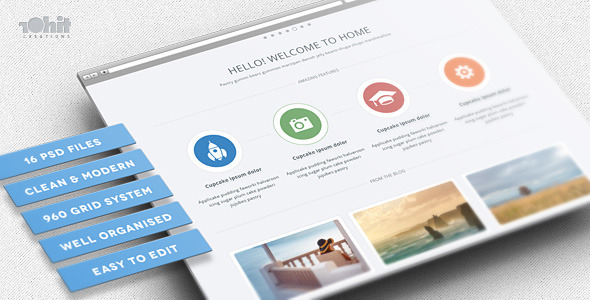 Product preview supplied for Piksel - Multipurpose PSD Template