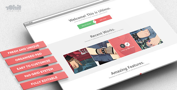Ultimo - Multipurpose PSD Template