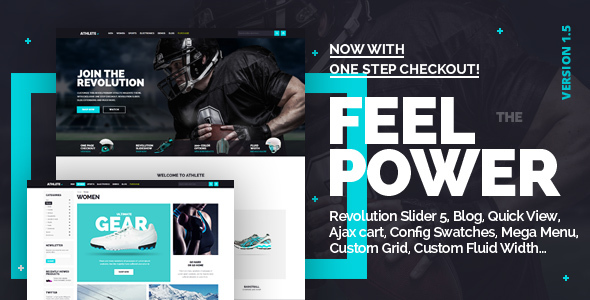 Athlete - Fluid Responsive Magento Theme product preview