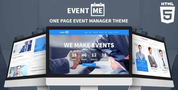 EventMe - Responsive Conference Landing Page listing image