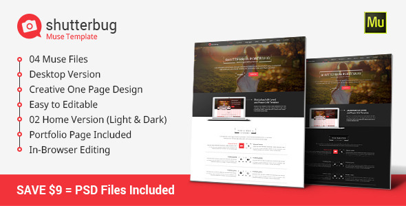 Shutterbug Muse PSD Template