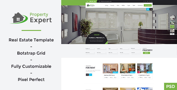 Property Expert - Real Estate PSD Template
