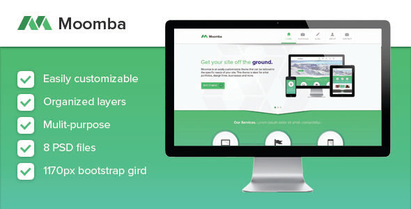 Moomba - Multipurpose PSD Template