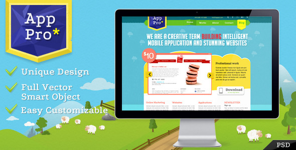 App Pro PSD Template