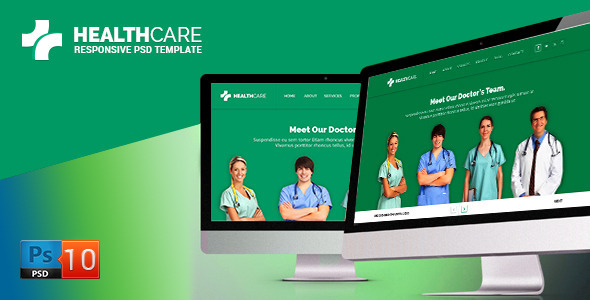 Preview image for Health Care PSD Template