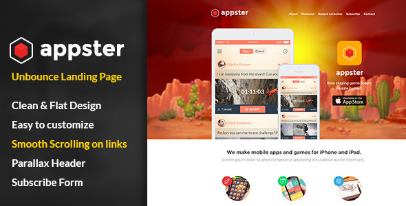 Appster Unbounce Landing Page listing image