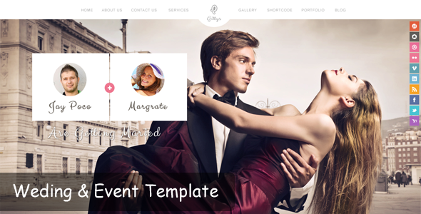 Gittys - Event & Wedding Template