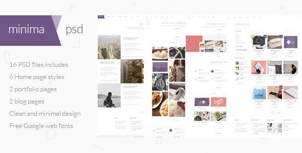 Minima - Multipurpose PSD Template